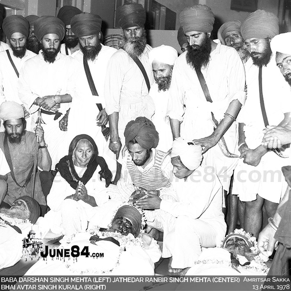 Baba Darshan Singh Mehta (left) Jathedar Ranbir Singh Mehta (Center) Bhai Avtar Singh Kurala (right) (3)